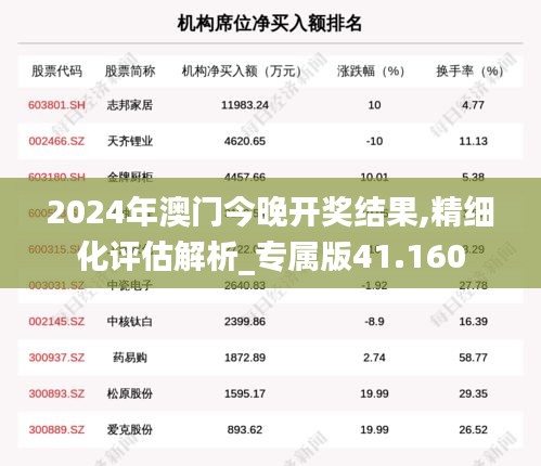 2024年澳门今晚开奖结果,精细化评估解析_专属版41.160