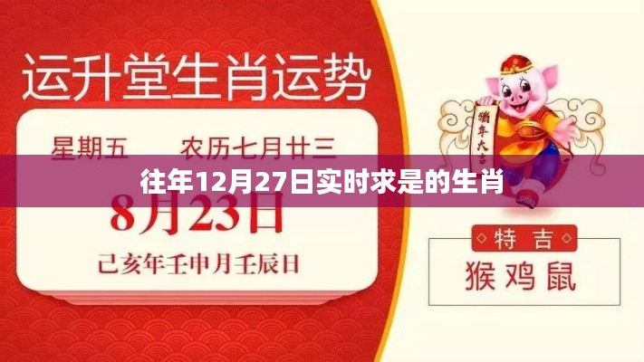 生肖运势解析，往年12月27日实时求生肖运势预测
