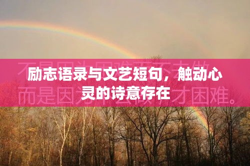 励志语录与文艺短句，触动心灵的诗意存在