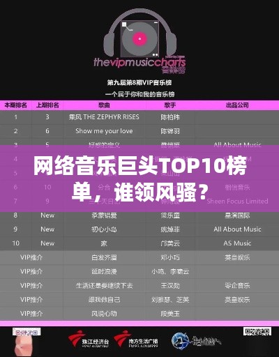 网络音乐巨头TOP10榜单，谁领风骚？